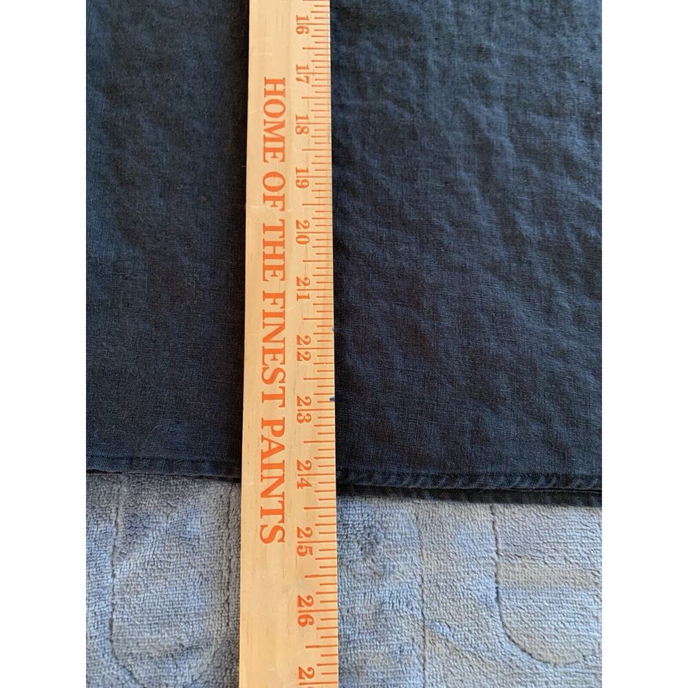 Jones New York Signature Women’s Dark Gray 100% Linen Shirt White Detail Small - Picture 11 of 11